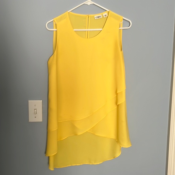 Cato yellow tank, size small - Picture 1 of 3